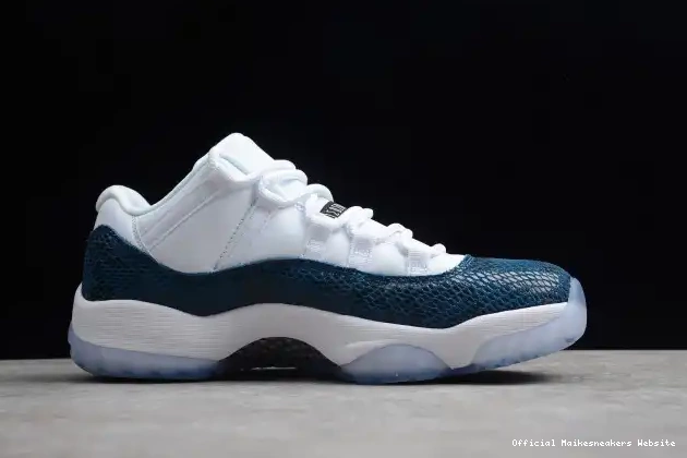 Official Maikesneakers Jordan CD6846-102 Blue Low 11 Navy Air Snakeskin 0504